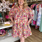 "Rejoice in the Day" Curvy Floral Mini Dress