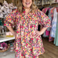 "Rejoice in the Day" Curvy Floral Mini Dress