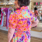 "Garden Party" Floral Smock Waist Tier Maxi Dress | KARLIE