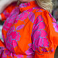 RESTOCKED! I've Got the Joy Plus-Size Orange & Pink Midi Dress