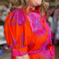 RESTOCKED! I've Got the Joy Plus-Size Orange & Pink Midi Dress
