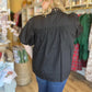 "Girls with Pearls" Curvy Black Lace Blouse