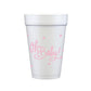 'Oh Baby!" Pink Styrofoam Cups