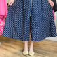 "Pretty, Pretty Woman" Curvy Navy Polka Dot Dress