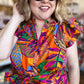 RESTOCKED! "Santorini Sunsets" Plus-Size Tropical Midi Dress