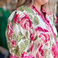 "Sassy & Southern" Curvy Red & Pink Ruffle Trim Top