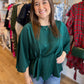 "Sophisticated Presence" Plus Size Peplum Top