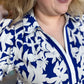 PRE-ORDER "Springtime in Savannah" Curvy Blue Floral Midi Dress