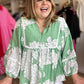 RESTOCK COMING! "Sweet Magnolia" Curvy Mint Green Blouse