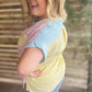 "Take Me Out to the Ballgame" Curvy Striped Button Up