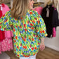 "Tiptoe Through the Tulips" Curvy Floral Blouse