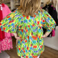 "Tiptoe Through the Tulips" Curvy Floral Blouse