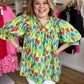 "Tiptoe Through the Tulips" Curvy Floral Blouse
