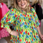 "Tiptoe Through the Tulips" Curvy Floral Blouse