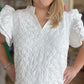 "Wedding Cake" Curvy White Jacquard Dress