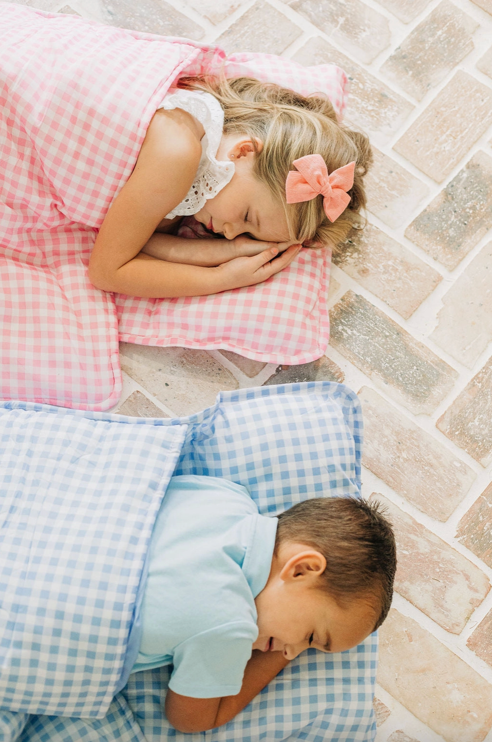 Kids Gingham Nap Mat