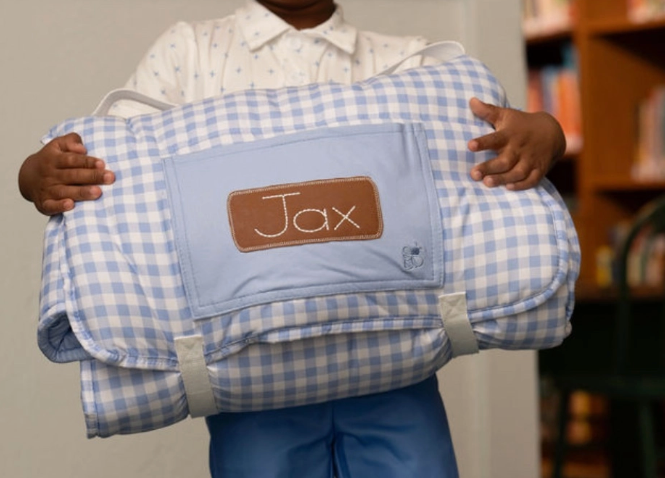 Kids Gingham Nap Mat