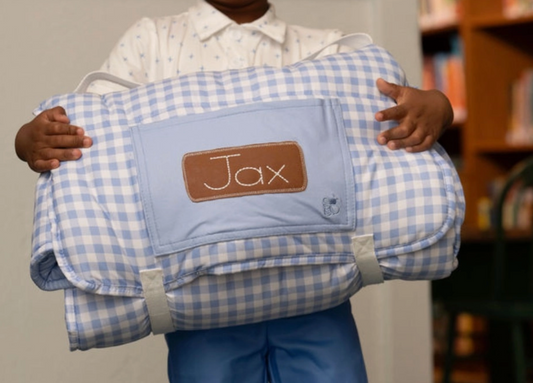 Kids Gingham Nap Mat