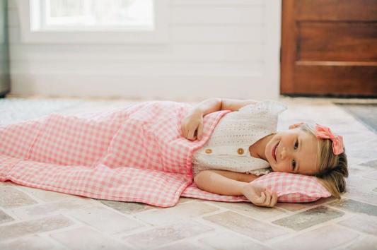Kids Gingham Nap Mat