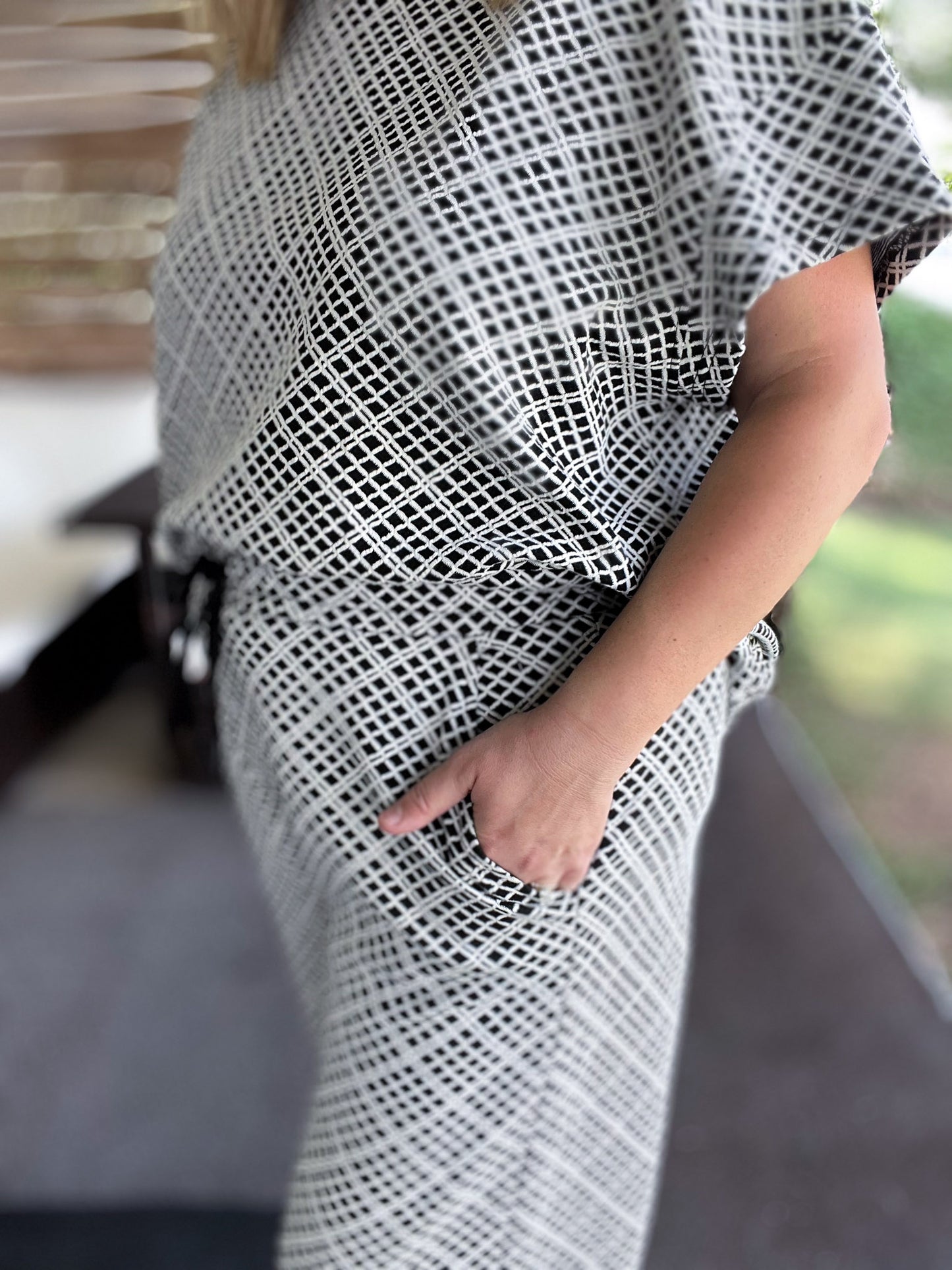 Like a Diamond Plus-Size Black & White Set