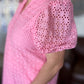 Lillies & Lace Curvy Pink Midi Dress