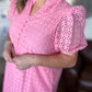 Lillies & Lace Curvy Pink Midi Dress
