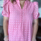 Lillies & Lace Curvy Pink Midi Dress