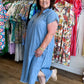 Livin' Easy Curvy Denim Midi Dress
