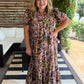 Luxe Layers Curvy Brown Floral Eyelet Midi Dress