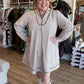 Marshmallow Creme Latte Plaid Mini Dress