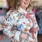 Meadow Mornings Plus-Size Floral Quilted Jacket