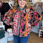 Midnight Garden Plus-Size Black Floral Top