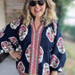 Midnight Meadows Curvy Navy Floral Tunic