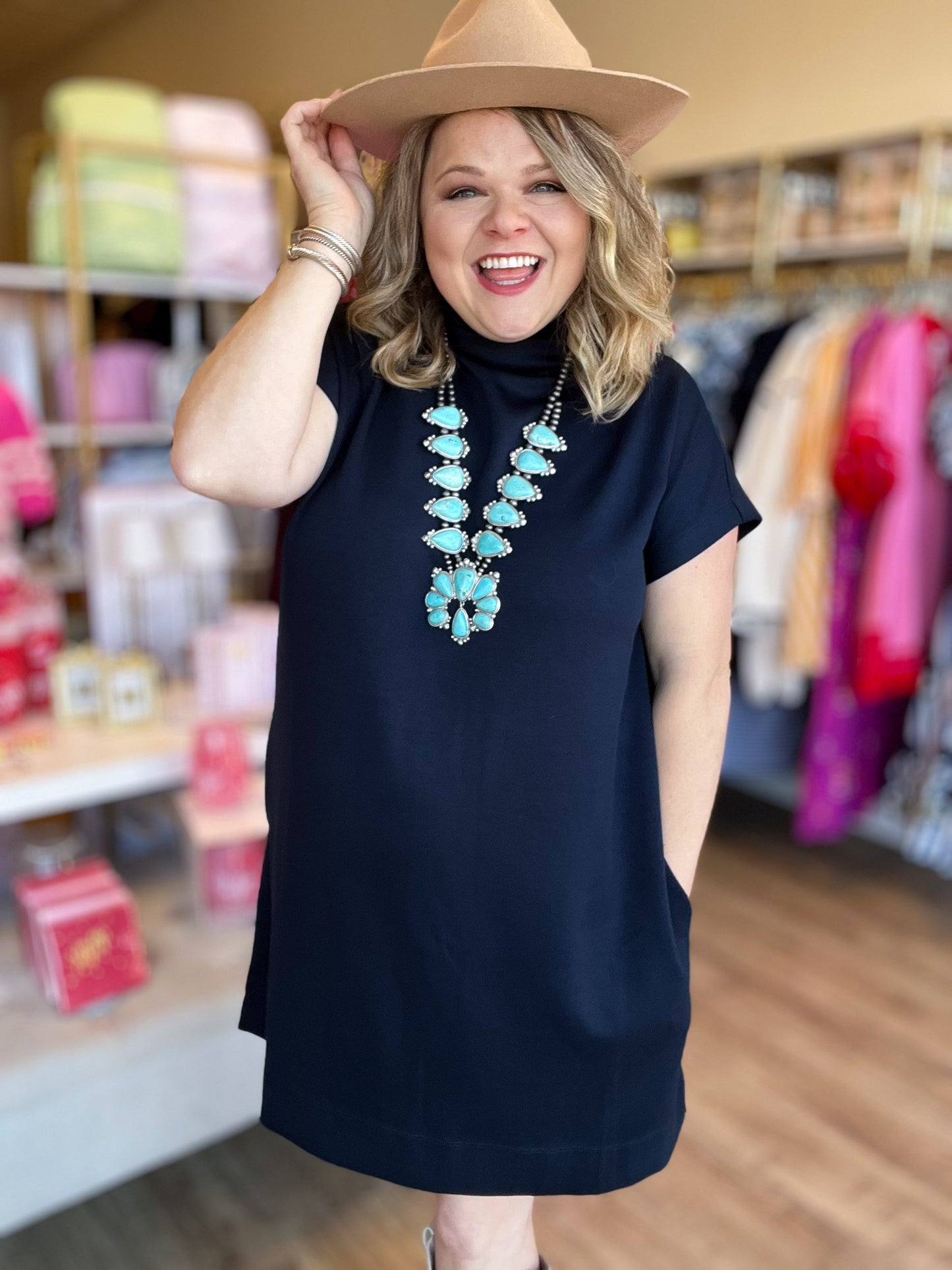 Midnight Muse Curvy Navy Jersey Dress