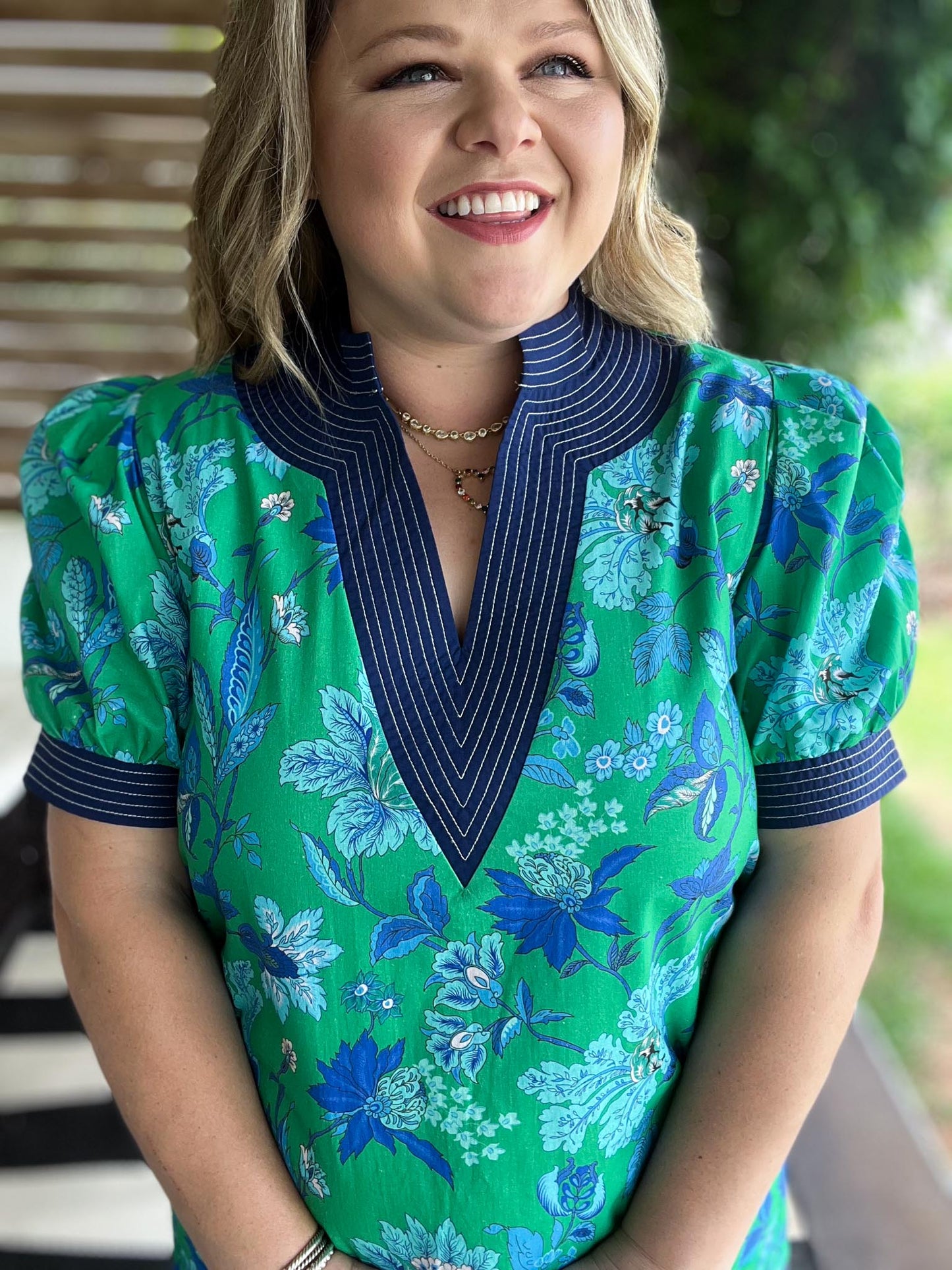 Midnight in Mexico Curvy Green Tapestry Dress