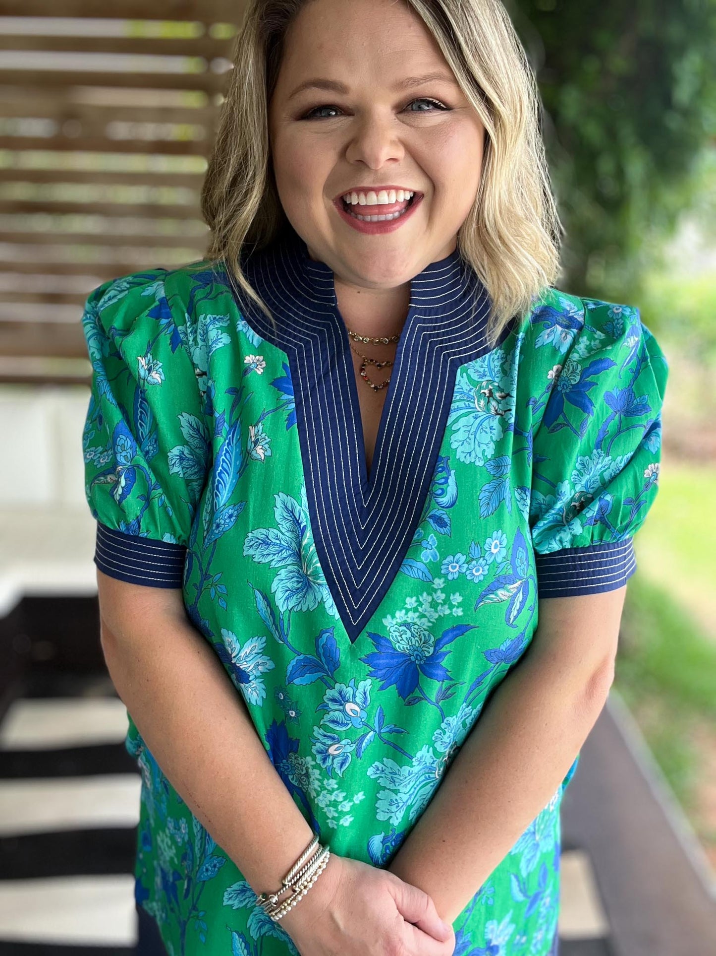 Midnight in Mexico Curvy Green Tapestry Dress