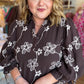 Moss & Meadow Curvy Brown Embroidered Dress