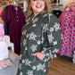 Moss & Meadow Curvy Green Embroidered Dress