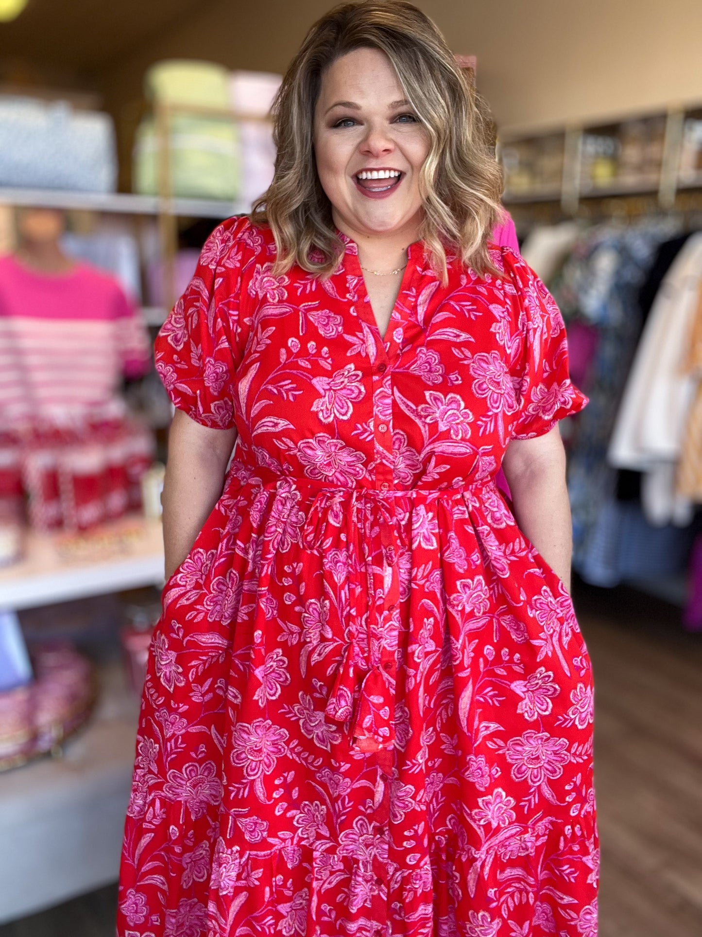 My Love Has Come Along Plus-Size Midi Dress