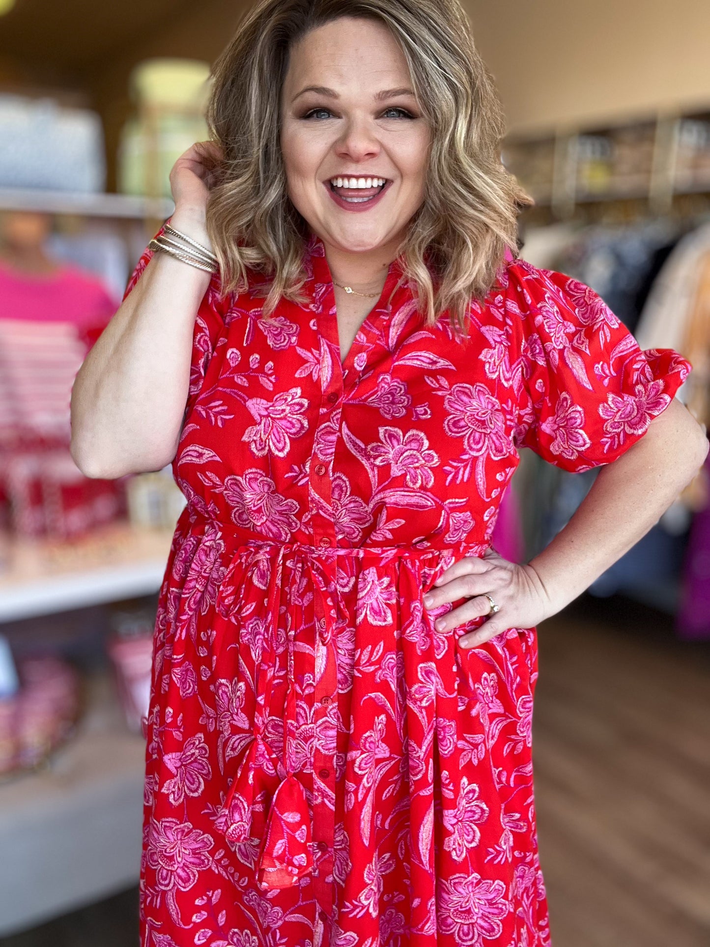 My Love Has Come Along Plus-Size Midi Dress