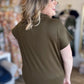 RESTOCKED! Old Money Vibes Curvy Olive Mock Neck Knit Top
