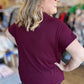 Old Money Vibes Curvy Ruby Mock Neck Knit Top