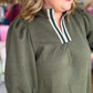 Olive You Always Curvy Contrast Trim Textured Dress