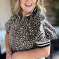 On the Prowl Cheetah Ribbed Collar Top