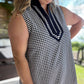 Oxford Check Curvy Navy Gingham Dress