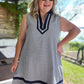 Oxford Check Curvy Navy Gingham Dress