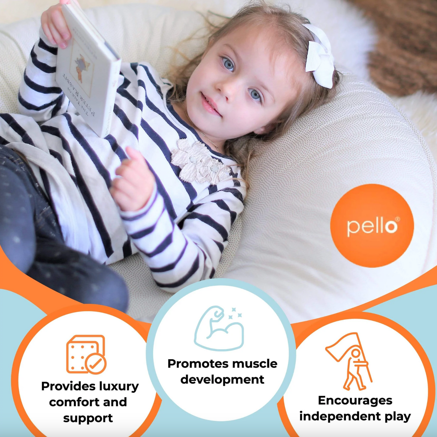 Gray + Dot Pello® Floor Cushion