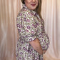 Perfect Purple Primrose Curvy Floral Midi Dress