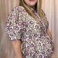 Perfect Purple Primrose Curvy Floral Midi Dress