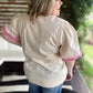 RESTOCKED! Pink Cantina Plus-Size Embroidered Top